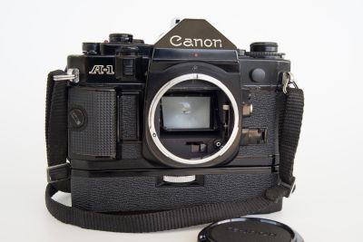 Canon A-1 w/ Power Winder A